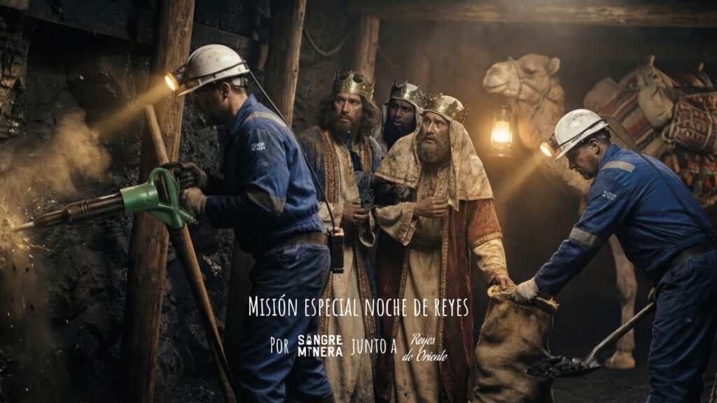 reyes magos en la mina